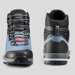 Botas De Montaña Y Trekking Impermeables De Piel Mujer Forclaz Trek 100 -Deportes Al Aire Libre botas de montaa y trekking impermeables de piel mujer forclaz trek 100 3