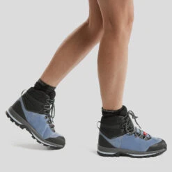 Botas De Montaña Y Trekking Impermeables De Piel Mujer Forclaz Trek 100 -Deportes Al Aire Libre botas de montaa y trekking impermeables de piel mujer forclaz trek 100 4