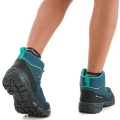 Botas De Montaña Y Trekking Impermeables Niños 35 A 38 Quechua MH120 -Deportes Al Aire Libre botas de montaa y trekking impermeables nios 35 a 38 quechua mh120 3