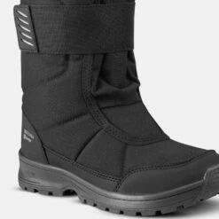 Botas De Nieve Apreski Impermeables Niños 24-38 Quechua SH100 X-Warm Negro -Deportes Al Aire Libre botas de nieve apreski impermeables nios 24 38 quechua sh100 x warm negro 4