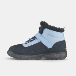 Botas De Nieve Y Apreski Impermeables Niños 24-34 Quechua SH100 Warm Velcro Azul -Deportes Al Aire Libre botas de nieve y apreski impermeables nios 24 34 quechua sh100 warm velcro azul 2