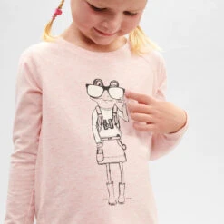 Camiseta De Montaña Trekking Protección Solar Niños 2-6 Años Quechua MH150 Rosa -Deportes Al Aire Libre camiseta de montaa trekking proteccion solar nios 2 6 aos quechua mh150 rosa 2