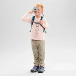 Camiseta De Montaña Trekking Protección Solar Niños 2-6 Años Quechua MH150 Rosa -Deportes Al Aire Libre camiseta de montaa trekking proteccion solar nios 2 6 aos quechua mh150 rosa 4