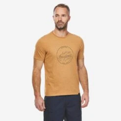 Camiseta De Montaña Y Trekking Manga Corta Hombre Quechua NH500 Azul -Deportes Al Aire Libre camiseta de montaa y trekking manga corta hombre quechua nh100