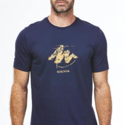 Camiseta De Montaña Y Trekking Manga Corta Hombre Quechua NH500 Azul -Deportes Al Aire Libre camiseta de montaa y trekking manga corta hombre quechua nh500 azul 4