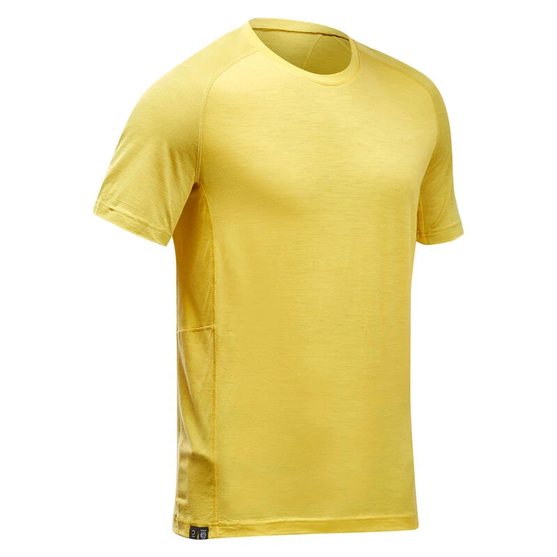 Camiseta De Montaña Y Trekking Manga Corta Lana Merino Hombre Forclaz MT500 5 Camiseta De Montaña Y Trekking Manga Corta Lana Merino Hombre Forclaz MT500 - Imagen 5
