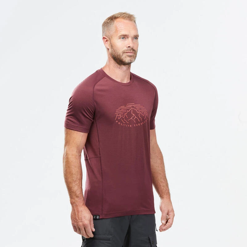 Camiseta De Montaña Y Trekking Manga Corta Lana Merino Hombre Forclaz MT500 6 Camiseta De Montaña Y Trekking Manga Corta Lana Merino Hombre Forclaz MT500 - Imagen 6