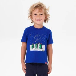 Camiseta De Montaña Y Trekking Manga Corta Niños 2-6 Años Quechua MH100