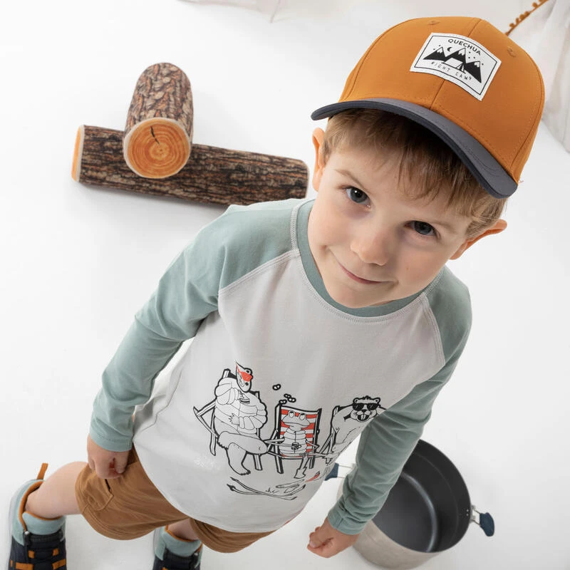 Camiseta De Montaña Y Trekking Protección Solar Niños 2-6 Años Quechua Beige 4 Camiseta De Montaña Y Trekking Protección Solar Niños 2-6 Años Quechua Beige - Imagen 4