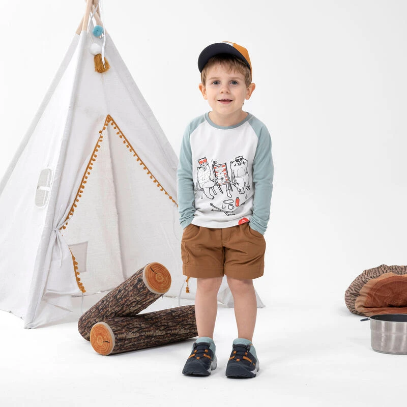 Camiseta De Montaña Y Trekking Protección Solar Niños 2-6 Años Quechua Beige 5 Camiseta De Montaña Y Trekking Protección Solar Niños 2-6 Años Quechua Beige - Imagen 5