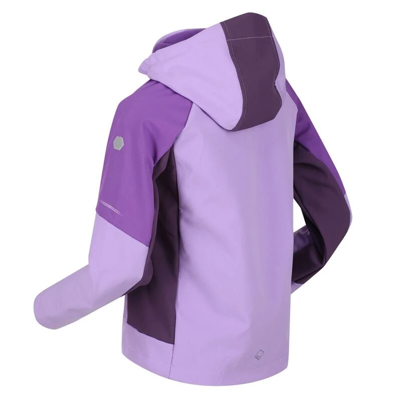Regatta Chaqueta Eastcott De Softshell Para Niños/Niñas Púrpura Zafiro 3 Regatta Chaqueta Eastcott De Softshell Para Niños/Niñas Púrpura Zafiro - Imagen 3