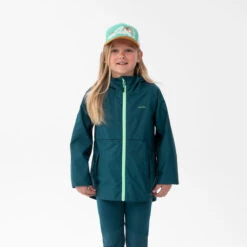 Chaqueta Impermeable De Montaña Trekking Niños 7-15 Años Quechua MH500 Violeta -Deportes Al Aire Libre chaqueta impermeable de montaa trekking nios 7 15 aos quechua mh500 verde