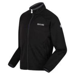 Regatta Chaqueta Softshell Highton Lite II Para Niños/Niñas Negro -Deportes Al Aire Libre chaqueta softshell highton lite ii para niosnias negro 3