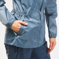 Chubasquero Impermeable De Montaña Y Trekking Mujer Quechua Raincut Azul 9 Chubasquero Impermeable De Montaña Y Trekking Mujer Quechua Raincut Azul -Deportes Al Aire Libre chubasquero impermeable de montaa y trekking mujer quechua raincut azul 3