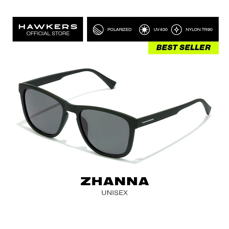 HAWKERS Gafas De Sol Para Hombre Y Mujer BLACK DARK POLARIZED - ZHANNA 1 HAWKERS Gafas De Sol Para Hombre Y Mujer BLACK DARK POLARIZED - ZHANNA