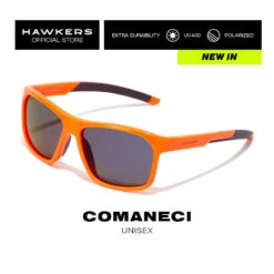 HAWKERS Gafas De Sol Para Hombre Y Mujer BLACK DARK POLARIZED - COMANECI -Deportes Al Aire Libre gafas de sol para hombre y mujer orange purple polarized comaneci