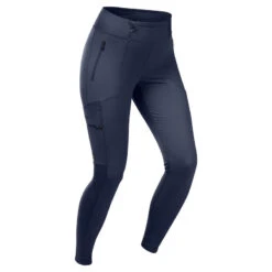 LEGGINGS DE TREKKING Y VIAJE RESISTENTES - TRAVEL 500 - GRIS CLARO - MUJER -Deportes Al Aire Libre leggings de trekking y viaje resistentes travel 500 marino mujer