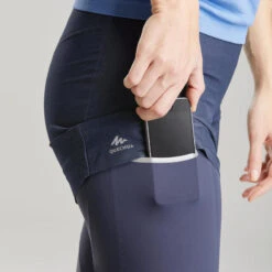 Quechua Mallas Con Pantalón Corto De Montaña Y Trekking Ultraligeras Mujer FH900 Azul -Deportes Al Aire Libre mallas con pantalon corto de montaa y trekking ultraligeras mujer fh900 azul 3