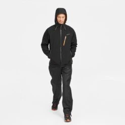 Pantalón De Montaña Y Trekking Hombre Impermeable Quechua MH500 Negro -Deportes Al Aire Libre pantalon de montaa y trekking hombre impermeable quechua mh500 negro 3