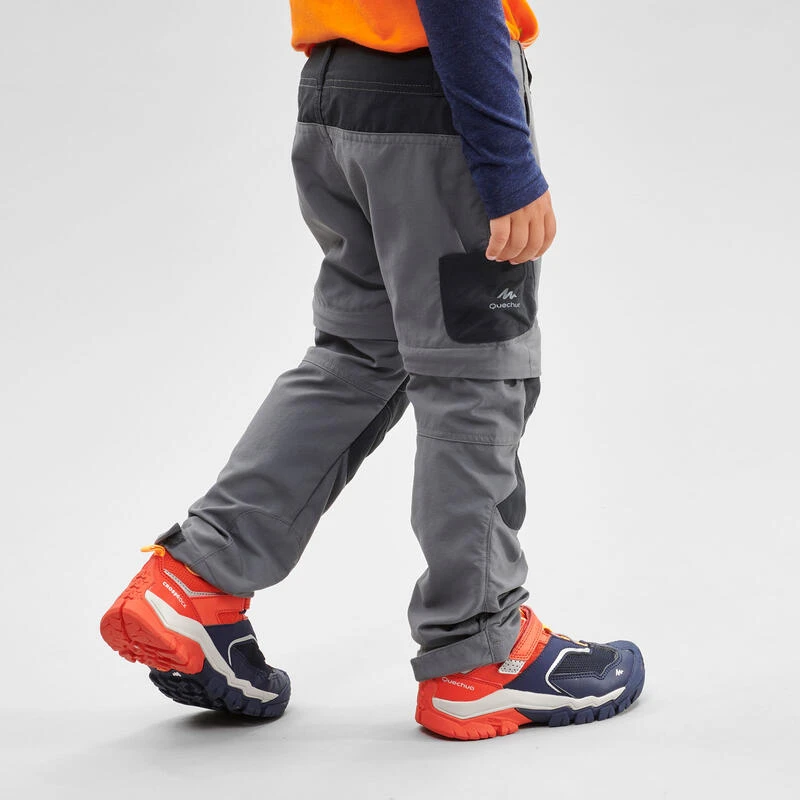 Pantalón Desmontable De Montaña Y Trekking Niños 2-6 Años Quechua MH550 Gris 2 Pantalón Desmontable De Montaña Y Trekking Niños 2-6 Años Quechua MH550 Gris - Imagen 2