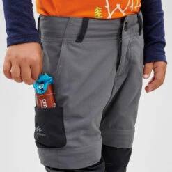 Pantalón Desmontable De Montaña Y Trekking Niños 2-6 Años Quechua MH550 Gris 10 Pantalón Desmontable De Montaña Y Trekking Niños 2-6 Años Quechua MH550 Gris -Deportes Al Aire Libre pantalon desmontable de montaa y trekking nios 2 6 aos quechua mh550 gris 4