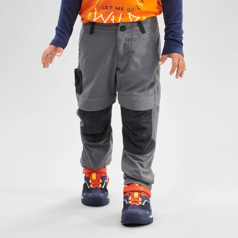 Pantalón Desmontable De Montaña Y Trekking Niños 2-6 Años Quechua MH550 Gris 1 Pantalón Desmontable De Montaña Y Trekking Niños 2-6 Años Quechua MH550 Gris