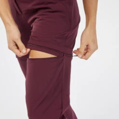 Pantalón Desmontable Montaña Y Trekking Mujer Quechua MH550 Granate -Deportes Al Aire Libre pantalon desmontable montaa y trekking mujer quechua mh550 granate 4