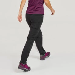 Pantalón Desmontable Montaña Y Trekking Mujer Quechua MH550 Granate -Deportes Al Aire Libre pantalon desmontable montaa y trekking mujer quechua mh550 negro
