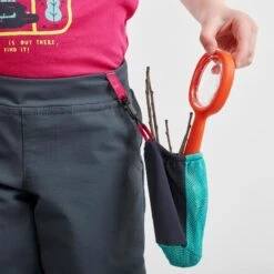 Pantalón Montaña Y Trekking Perlante Niños 2 A 6 Años Quechua MH550 Gris -Deportes Al Aire Libre pantalon montaa y trekking perlante nios 2 a 6 aos quechua mh550 gris 3