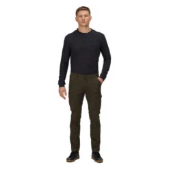 Regatta Pantalón Multibolsillos Bryer II Para Hombre Caqui Oscuro -Deportes Al Aire Libre pantalon multibolsillos bryer ii para hombre caqui oscuro 3