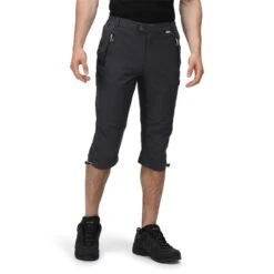 Regatta Pantalones Capri Highton Para Exteriores Para Hombre Gris India -Deportes Al Aire Libre pantalones capri highton para exteriores para hombre gris india 3