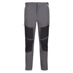 Regatta Pantalones De Senderismo Questra IV Para Hombre Negro -Deportes Al Aire Libre pantalones de senderismo questra iv para hombre gris oscuro negro