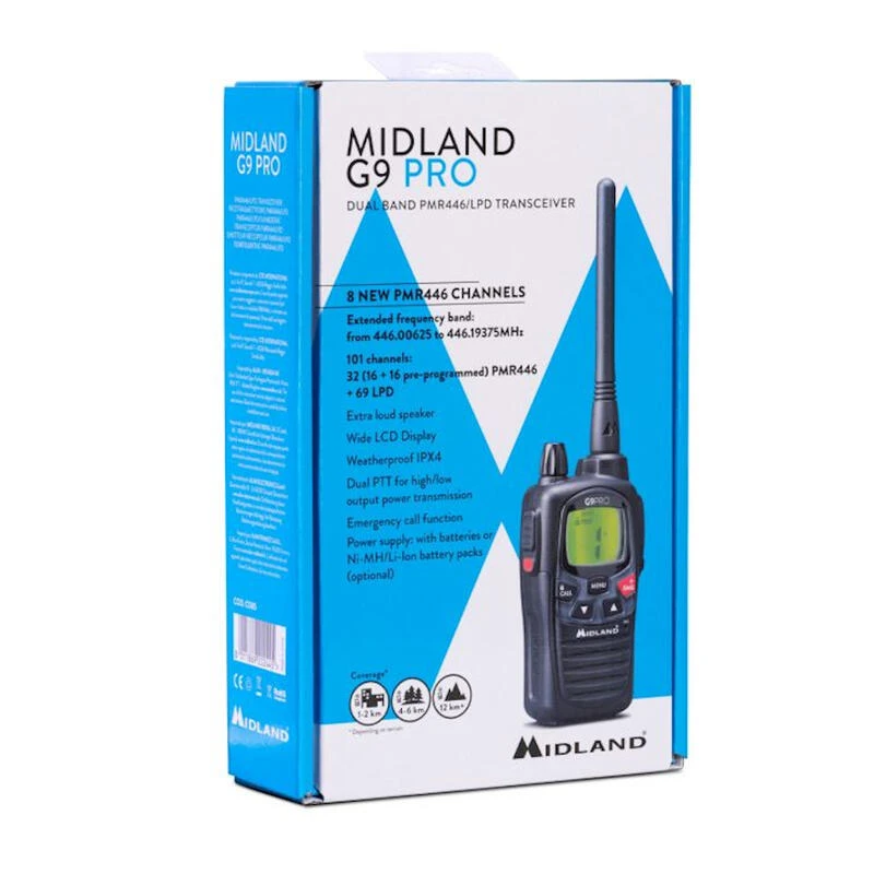 Radio Bibanda PMR446/LPD G9 PRO MIDLAND 3 Radio Bibanda PMR446/LPD G9 PRO MIDLAND - Imagen 3