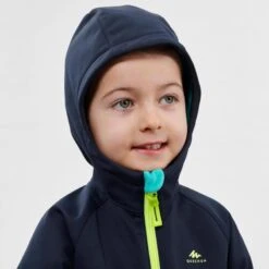 Quechua Softshell De Montaña Y Trekking NIños 2-6 Años Quecha MH550 Azul -Deportes Al Aire Libre softshell de montaa y trekking nios 2 6 aos quecha mh550 azul 3