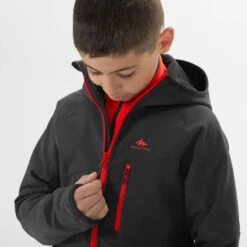 Quechua Softshell De Montaña Y Trekking NIños 7-15 Años Quehcua MH550 Gris -Deportes Al Aire Libre softshell de montaa y trekking nios 7 15 aos quehcua mh550 gris 4