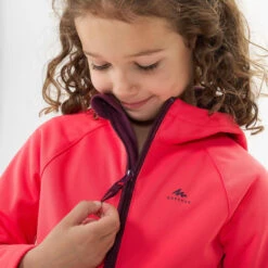 Softshell Montaña Y Trekking Niños 2-6 Años Quechua MH550 Rosa -Deportes Al Aire Libre softshell montaa y trekking nios 2 6 aos quechua mh550 rosa 4