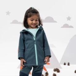 Softshell Montaña Y Trekking Niños 2-6 Años Quechua MH550 Rosa -Deportes Al Aire Libre softshell montaa y trekking nios 2 6 aos quechua mh550 verde