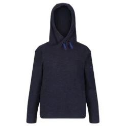 Regatta Sudadera Polar Keyon Con Capucha Para Niños Niñas Rinoceronte Jaspeado -Deportes Al Aire Libre sudadera polar keyon con capucha para nios nias marino negro