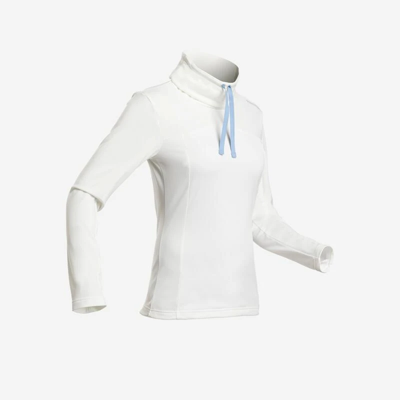 Quechua Sudadera Polar Montaña Y Nieve Mujer SH100 Warm Warm Blanco 4 Quechua Sudadera Polar Montaña Y Nieve Mujer SH100 Warm Warm Blanco - Imagen 4