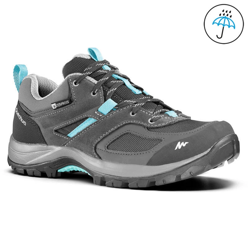 Zapatillas De Montaña Y Trekking Impermeables Mujer Quechua MH100 Gris 1 Zapatillas De Montaña Y Trekking Impermeables Mujer Quechua MH100 Gris